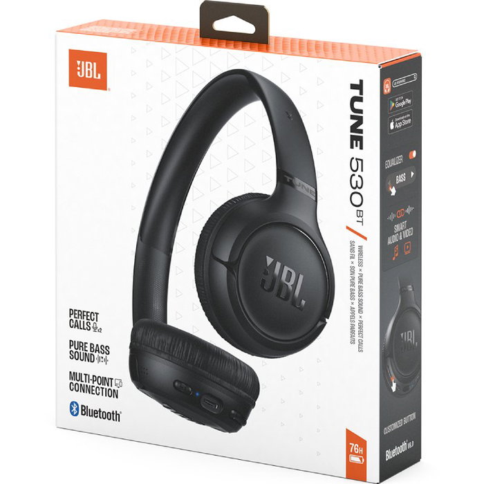 JBL Tune 530BT Auriculares Supraaural Inalámbricos Negros